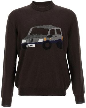 Magliano Pandino-Jacquard Jumper - Black