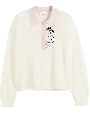 Chinti & Parker X Peanuts Snoopy Peekabow Polo Shirt - White