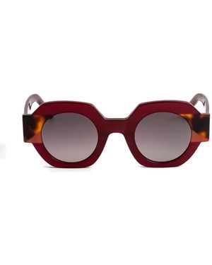 Kaleos Eyehunters Gun Geometric Sunglasses - Purple