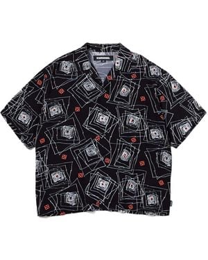 Neighborhood Hemd mit geometrischem Print - Schwarz