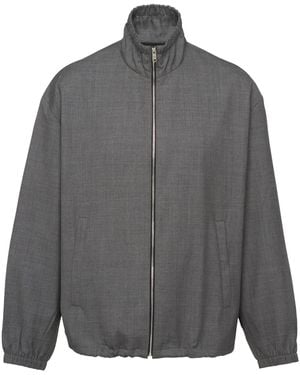 Prada Jacke Aus Wolle - Grau