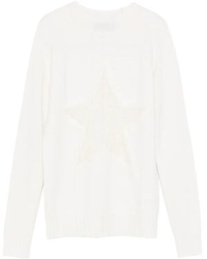 Lorena Antoniazzi Trui Met Sterdetail - Wit