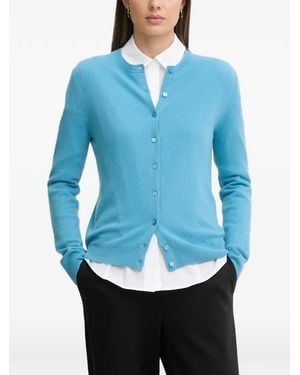 Benetton Cardigan Mit Knöpfen - Blau