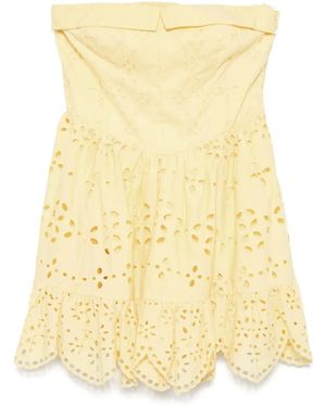 Hemant & Nandita Off-Shoulder Dress - Yellow