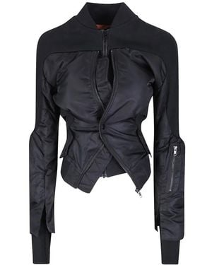 OTTOLINGER Double-Closure Silhouette Bomber Jacket - Black