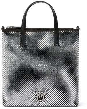 Pinko Borsa A Spalla Mini Con Strass - Nero