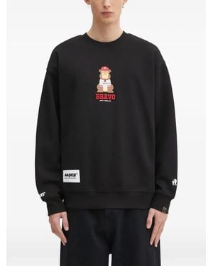 Aape By A Bathing Ape Graphic-Print Sweatshirt - Black