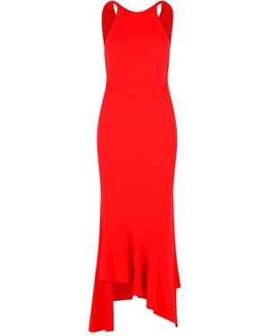 ANDAMANE Carmen Open-Back Midi Dress - Red
