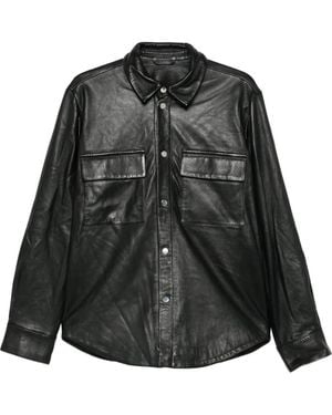 MEDEA Pocket Leather Jacket - Black