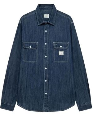 Roy Rogers Workwear Denim Shirt - Blue