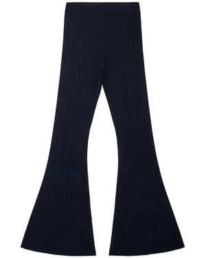 CFCL Pantalon En Maille À Coupe Évasée - Blue