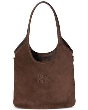 Miu Miu Ivy Schultertasche - Braun