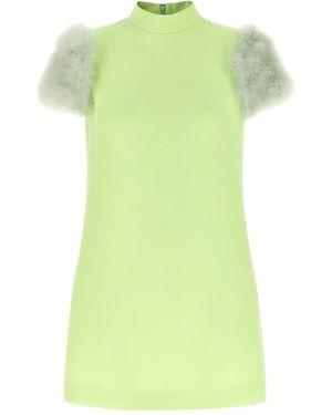 Valentino Garavani Trapeze Mini Dress - Green