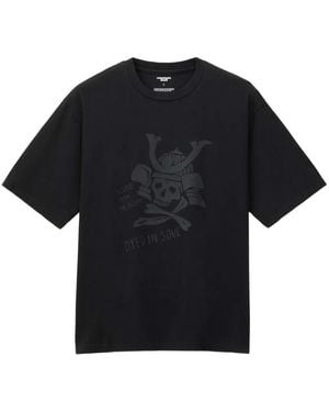 Momotaro Skull-Print T-Shirt - Black