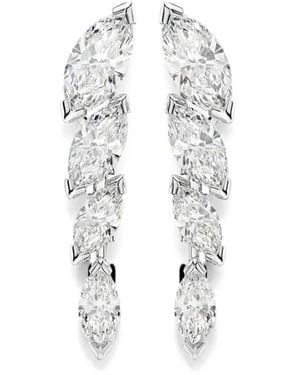 Swarovski Marquise-Cut Drop Earrings - White
