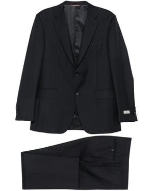 Canali Notched-Lapel Single-Breasted Suit - Blue