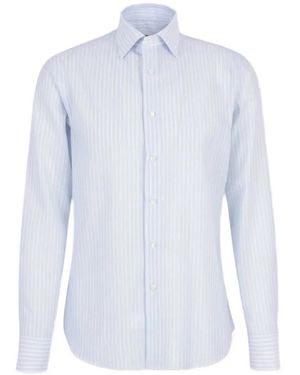 Canali Striped Shirt - White
