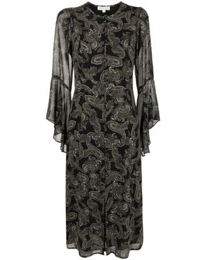 MICHAEL Michael Kors ペイズリー ドレス - ブラック