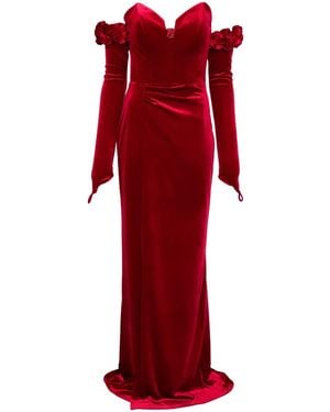 Cristallini Brigitte Maxi Dress - Red
