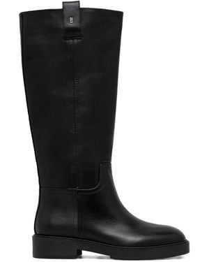 Nokwol Jose Leather Knee-High Boots - Black