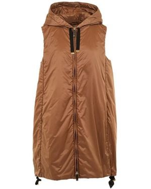 Max Mara Chaleco The Cube Con Capucha - Marrón