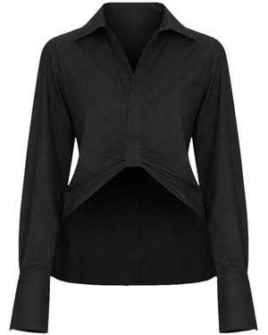 Hevron Paola Blouse - Black