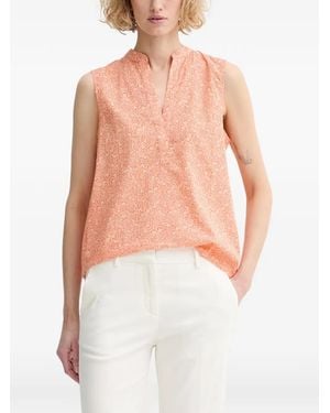 Marc O' Polo Floral-Print Sleeveless Blouse - White