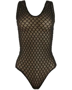 Wolford Net-Illusion Bodysuit - Green