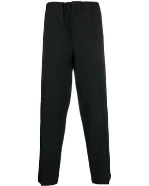 Jil Sander Pleated Straight-Leg Trousers - Black