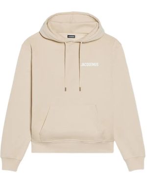 Jacquemus Sudadera con capucha y cordones - Neutro