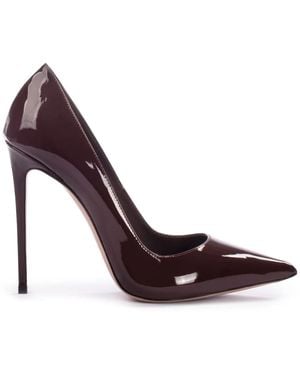 Le Silla Eva 120Mm Patent-Leather Court Shoes - Purple