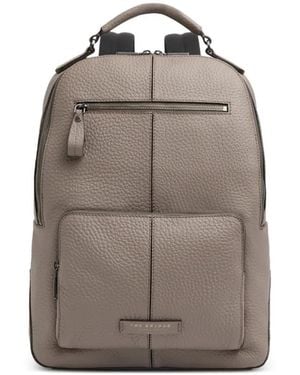 The Bridge Rucksack Aus Gekörntem Leder - Braun