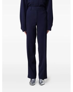 Michael Kors Pantalon À Taille Ceinturée - Bleu