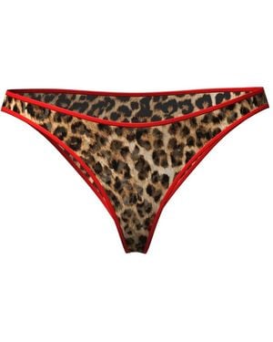 Scandale Sauvage Leopard-Print Briefs - Mehrfarbig