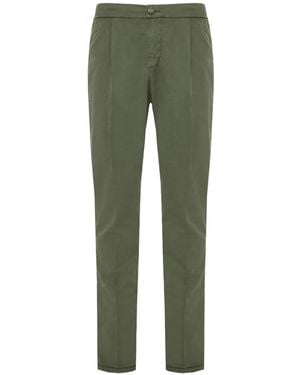 richard j. brown Logo-Patch Tailored Pants - Green