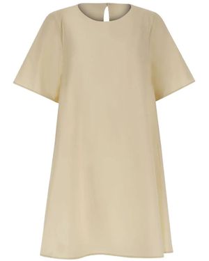 Kaos A-Line Short-Sleeve Mini Dress - Natural