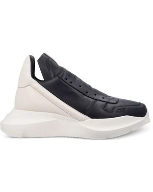 Rick Owens Panelled Chunky-Sole Trainers - Blue