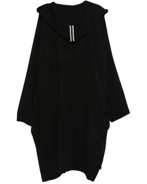 Rick Owens Wide-Collar Coat - Black