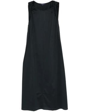Soeur Debby Gathered Midi Dress - Black