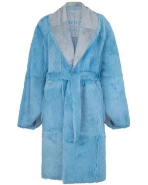 Philosophy Di Lorenzo Serafini Jas Met Gestrikte Taille En Lange Mouwen - Blauw