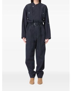 Isabel Marant Combinaison Ceinturée Nessime À Manches Longues - Bleu