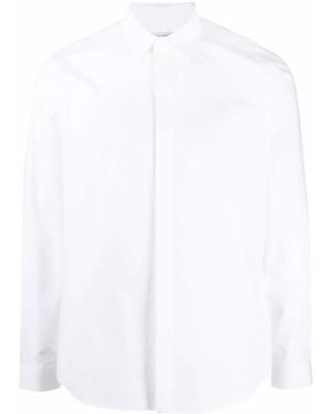 Valentino Garavani Concealed Front Button Placket Shirt - White