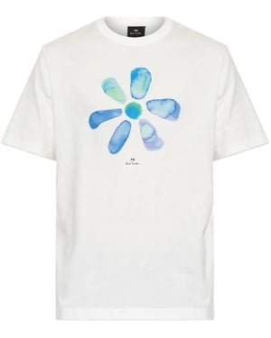 Paul Smith Floral-Print T-Shirt - White