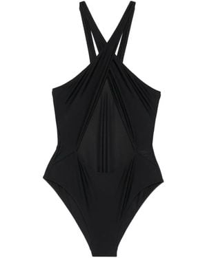N°21 Cross-Over Cut-Out Bikini Set - Black