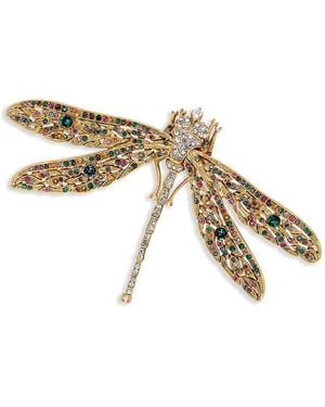 Kenneth Jay Lane Dragonfly Pin - Metallic