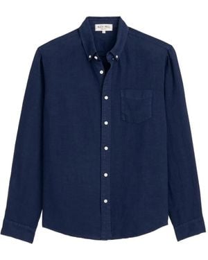 Alex Mill Linen Long-Sleeve Shirt - Blue