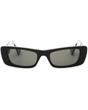 Gucci Interlocking G Rectangle-Frame Sunglasses - Grey