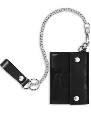 Supreme Leather Chain Wallet - White