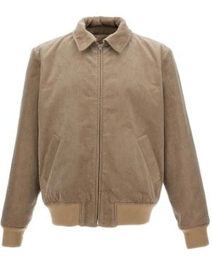 A.P.C. Corduroy Zip-Fastening Jacket - Natural