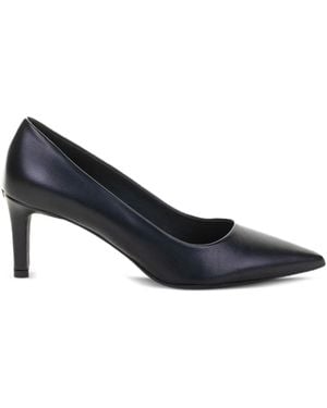 Furla Pointed-Toe Leather Court Shoes - Blue